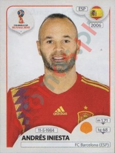 146 Andrés Iniesta – FIFA World Cup Russia 2018 Panini