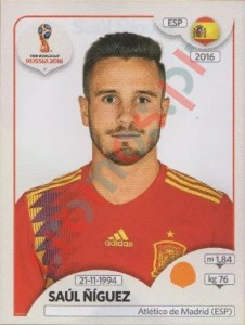 148 Saúl Ñíguez – FIFA World Cup Russia 2018 Panini
