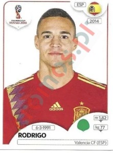 149x Rodrigo Moreno – FIFA World Cup Russia 2018 Panini