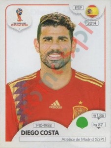 151 Diego Costa – FIFA World Cup Russia 2018 Panini