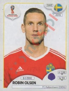 474 Robin Olsen – FIFA World Cup Russia 2018 Panini