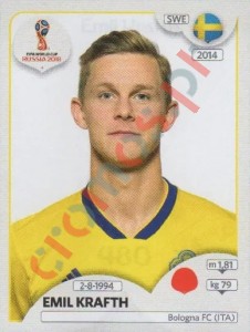 480 Emil Krafth – FIFA World Cup Russia 2018 Panini
