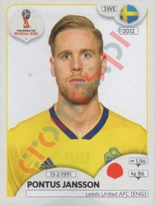 481 Pontus Jansson – FIFA World Cup Russia 2018 Panini