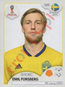 483 Emil Forsberg – FIFA World Cup Russia 2018 Panini