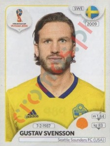 484 Gustav Svensson – FIFA World Cup Russia 2018 Panini