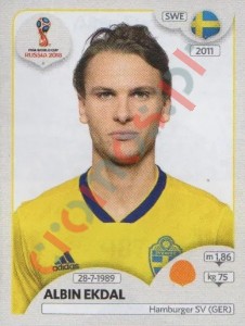 487 Albin Ekdal – FIFA World Cup Russia 2018 Panini