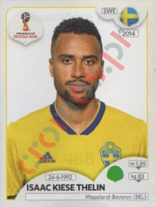 488 Isaac Kiese Thelin – FIFA World Cup Russia 2018 Panini