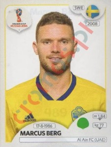 489 Marcus Berg – FIFA World Cup Russia 2018 Panini