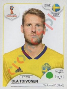 491 Ola Toivonen – FIFA World Cup Russia 2018 Panini