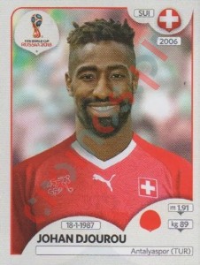 379 Johan Djourou – FIFA World Cup Russia 2018 Panini