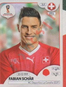 380 Fabian Schär – FIFA World Cup Russia 2018 Panini