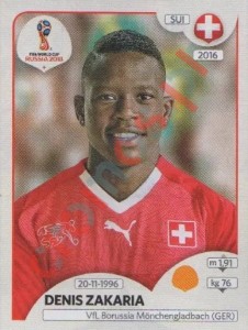 384 Denis Zakaria – FIFA World Cup Russia 2018 Panini