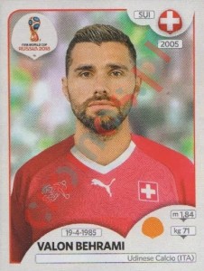 386 Valon Behrami – FIFA World Cup Russia 2018 Panini