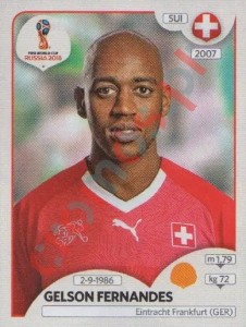 387 Gélson Fernandes – FIFA World Cup Russia 2018 Panini