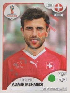 390 Admir Mehmedi – FIFA World Cup Russia 2018 Panini
