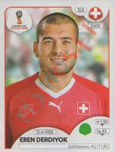 391 Eren Derdiyok – FIFA World Cup Russia 2018 Panini