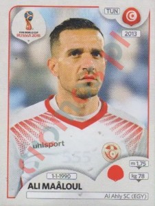 555 Ali Maâloul – FIFA World Cup Russia 2018 Panini