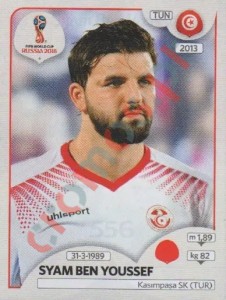 556 Syam Ben Youssef – FIFA World Cup Russia 2018 Panini