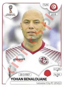 557x Yohan Benalouane – FIFA World Cup Russia 2018 Panini
