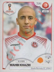 562 Wahbi Khazri – FIFA World Cup Russia 2018 Panini