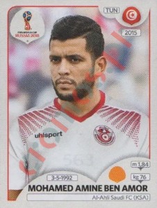 563 Mohamed Amine Ben Amor – FIFA World Cup Russia 2018 Panini