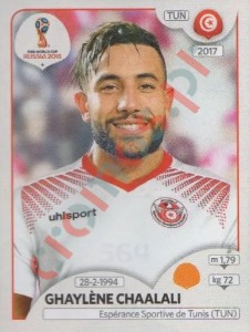 564 Ghailene Chaalali – FIFA World Cup Russia 2018 Panini