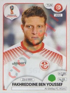 567 Fakhreddine Ben Youssef – FIFA World Cup Russia 2018 Panini