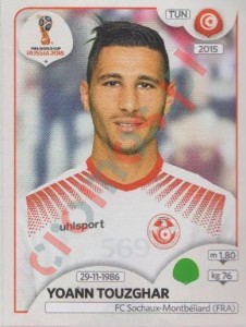 569 Yoann Touzghar – FIFA World Cup Russia 2018 Panini