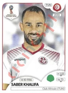 569x Saber Khalifa – FIFA World Cup Russia 2018 Panini