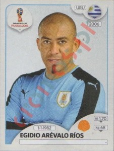 102 Egidio Arévalo Ríos – FIFA World Cup Russia 2018 Panini