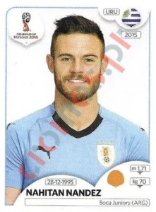 102x Nahitan Nandez – FIFA World Cup Russia 2018 Panini