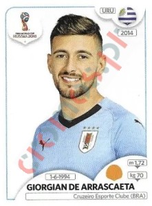 104x Giorgian De Arrascaeta – FIFA World Cup Russia 2018 Panini