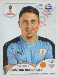 106 Cristian Rodríguez – FIFA World Cup Russia 2018 Panini