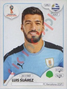 109 Luis Suárez – FIFA World Cup Russia 2018 Panini