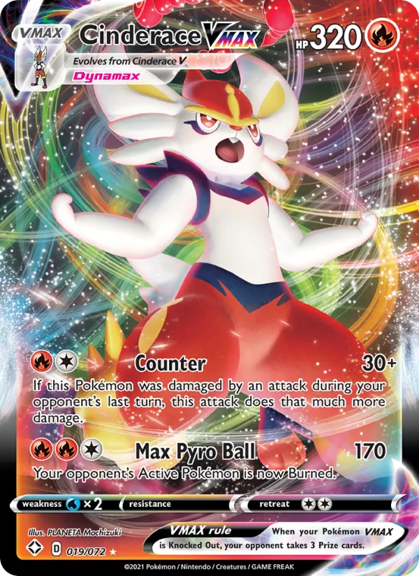 19 Cinderace VMAX – Shining Fates