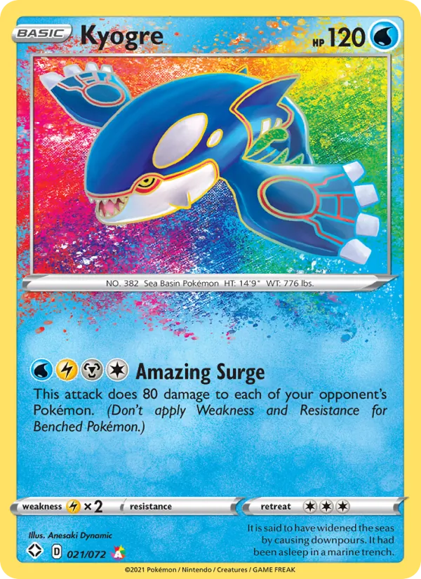 21 Kyogre – Shining Fates