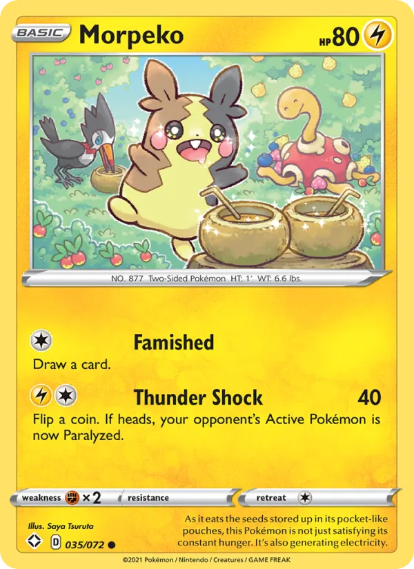 35 Morpeko – Shining Fates