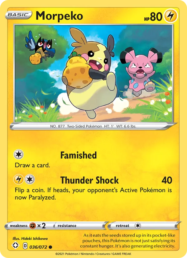 36 Morpeko – Shining Fates