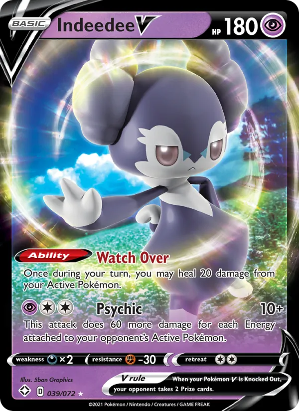 39 Indeedee V – Shining Fates