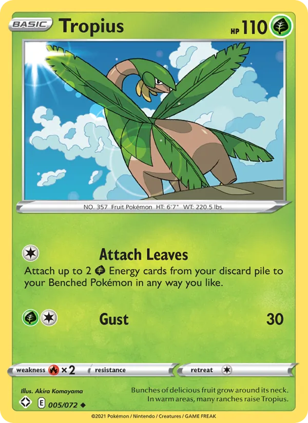 5 Tropius – Shining Fates