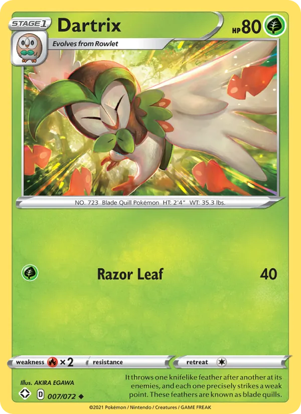 7 Dartrix – Shining Fates