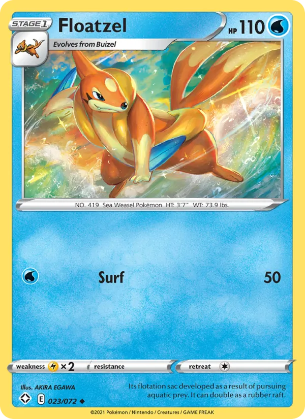 23-RH Floatzel – Shining Fates