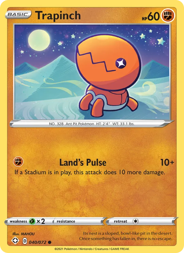 40-RH Trapinch – Shining Fates
