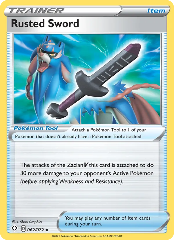 62-RH Rusted Sword – Shining Fates
