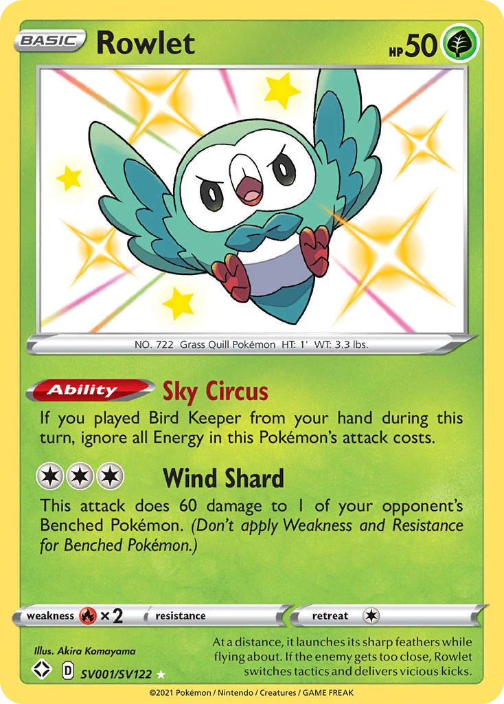 SV001 Rowlet – Shining Fates