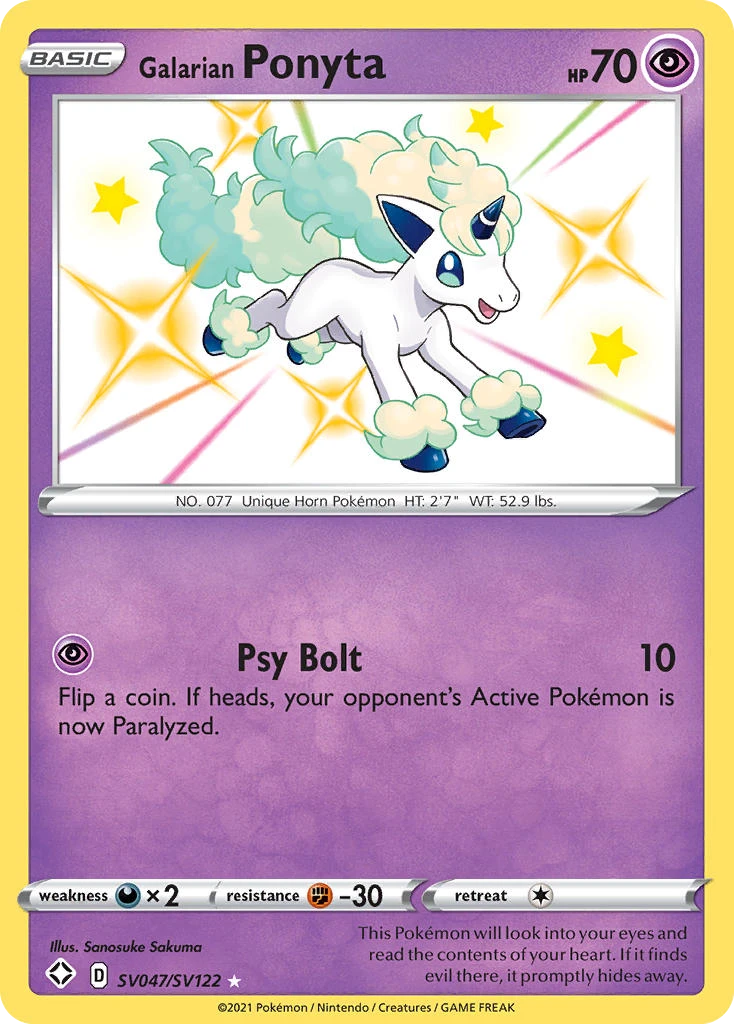 SV047 Galarian Ponyta – Shining Fates