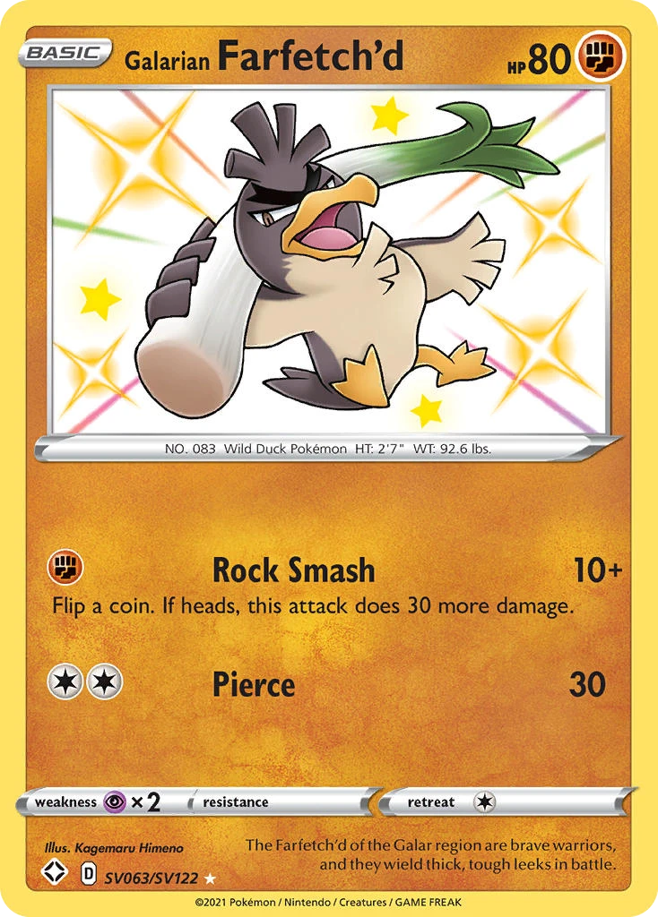 SV063 Galarian Farfetch'd – Shining Fates