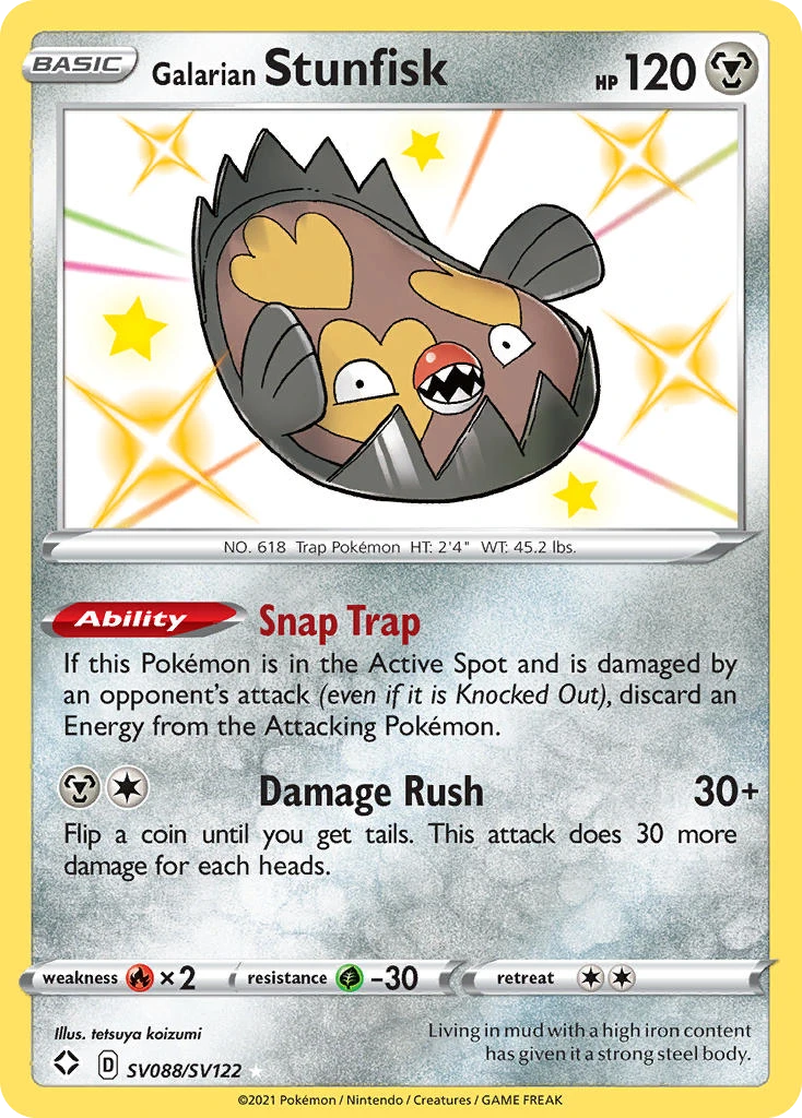 SV088 Galarian Stunfisk – Shining Fates