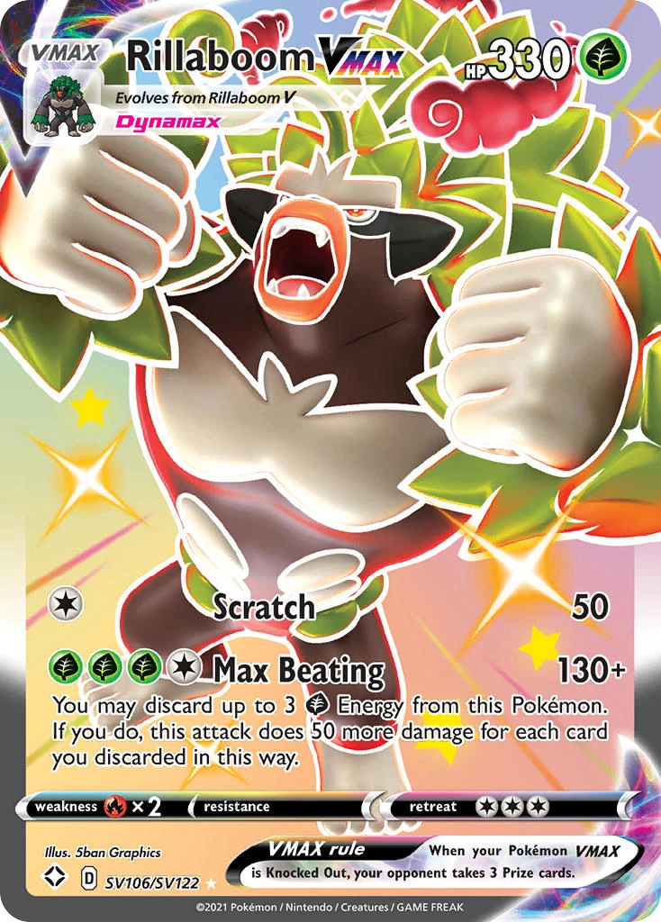 SV106 Rillaboom VMAX – Shining Fates
