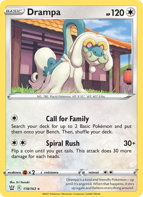 119 Drampa – Battle Styles